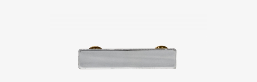Chrome Plated 3/4" X 3" Metal Name Tag With Clutch - Tool, transparent png download