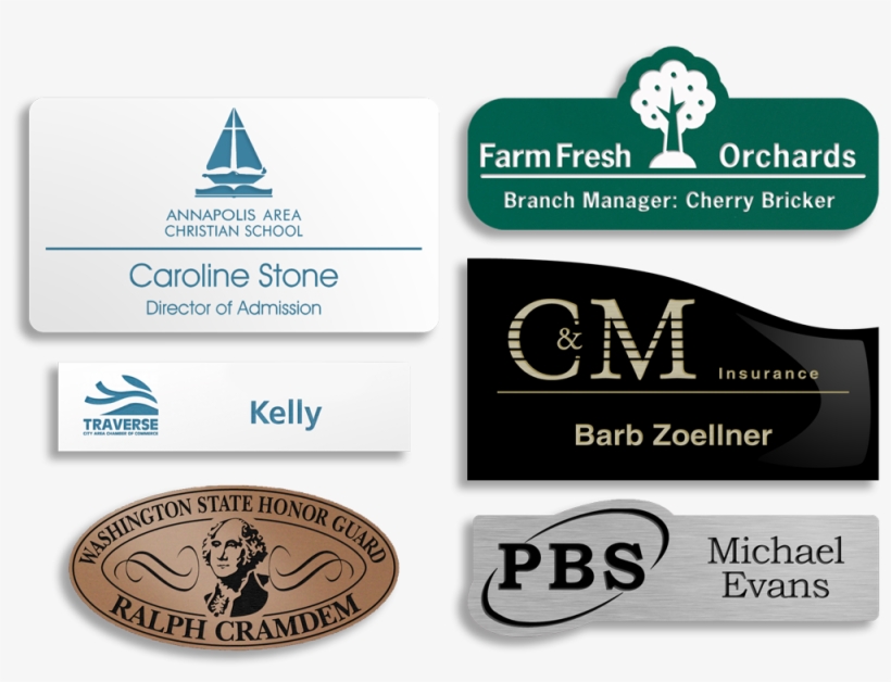 Plastic Name Tags - Plastic Name Tag W/ Bar Pin (3"x1.5") Quantity(1), transparent png download