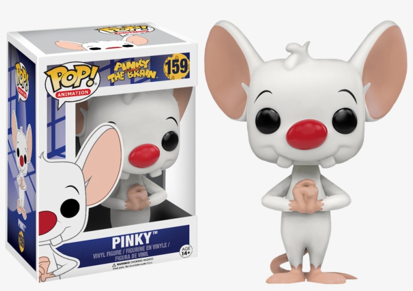 Pinky And The Brain Cartoon Pinky Pop Vinyl Figure - Funko Pop Pinky, transparent png download
