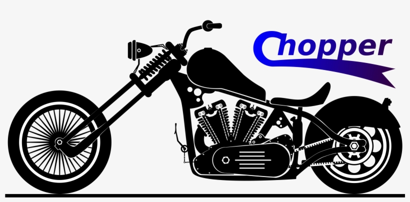 Big Image - Chopper Harley Davidson Clipart, transparent png download