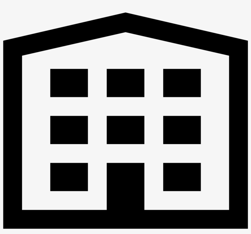 The Shape Is Mostly Square Except For The Top Where - Hospital Icon White Png, transparent png download