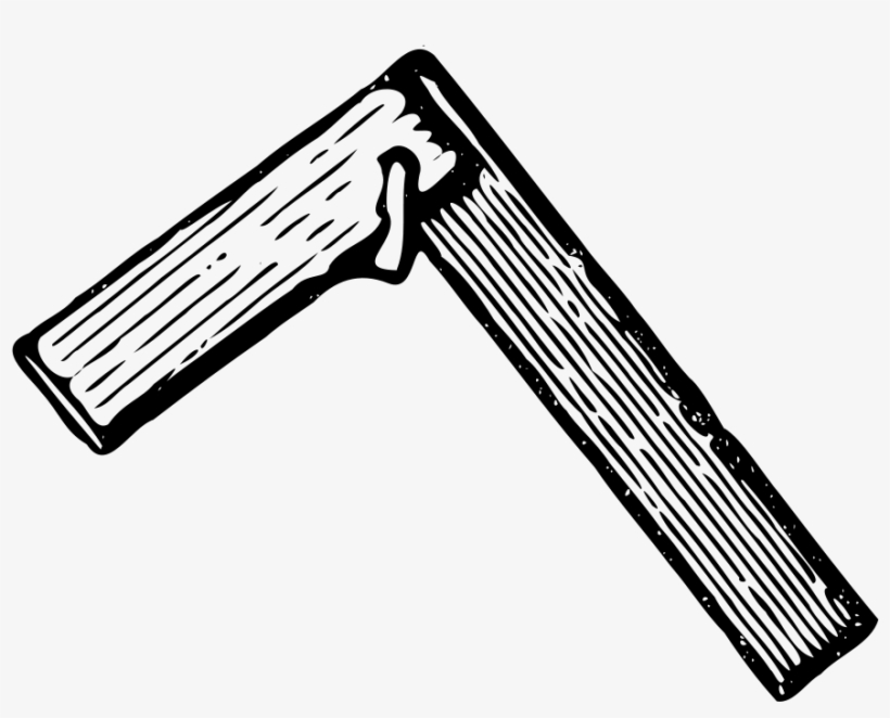 How To Set Use Set Square Clipart - Carpenters Tools Clipart Black And White, transparent png download