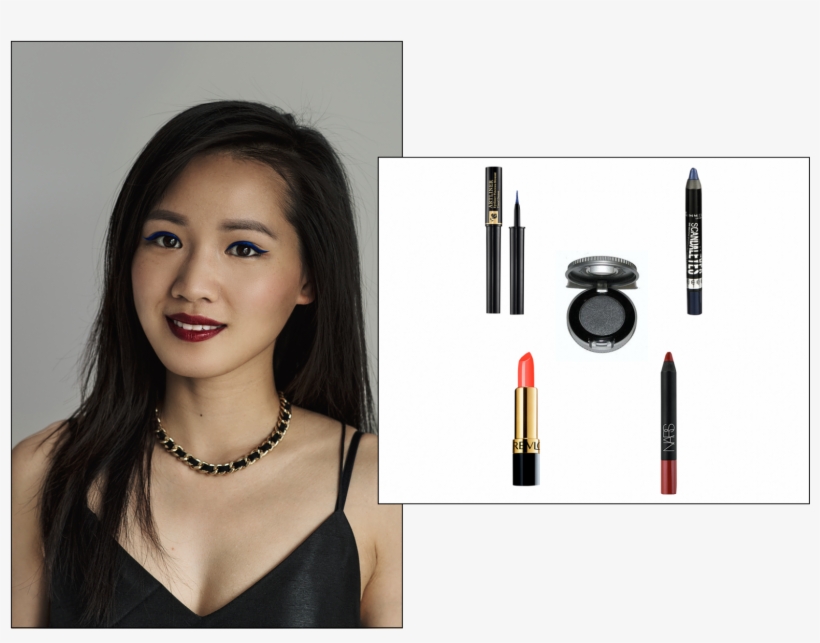 How To Wear The Trendy Blue Eye Makeup - Eye Shadow, transparent png download