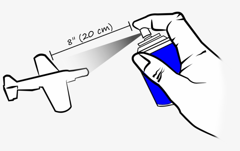 Keep The Spray Can At Least 8" From The Model Surface, transparent png download