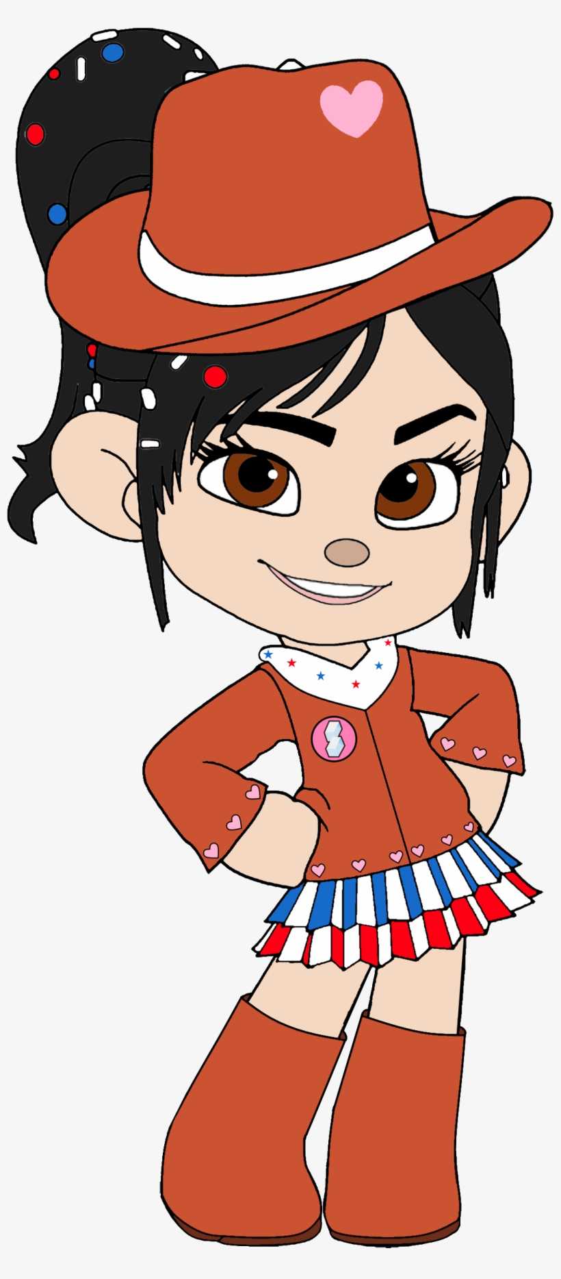 Vanellope As A Cowgirl With Cowgirl Hat - Vanellope Png, transparent png download