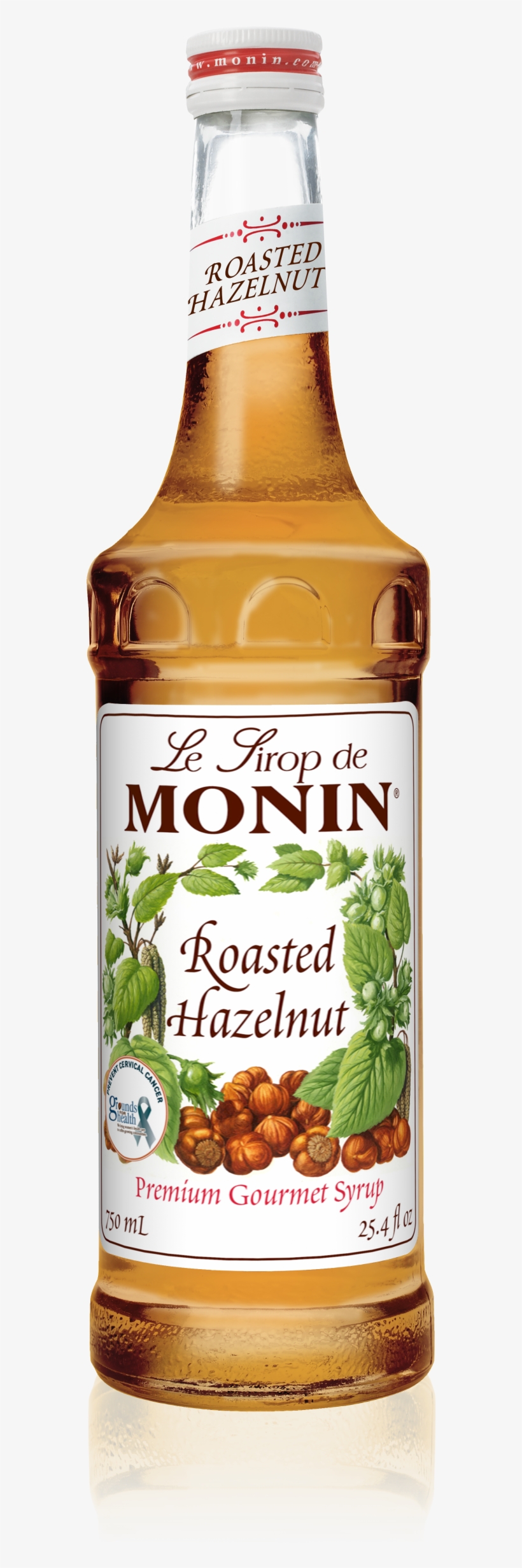 750 Ml Roasted Hazelnut Syrup - Monin Hazelnut Syrup, transparent png download