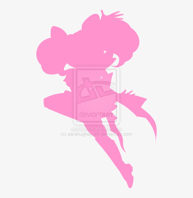Sailor Chibimoon Silhouette By Sarahughey-art - Silueta De Sailor Chibi Moon, transparent png download