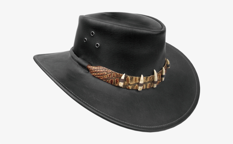 Kakadu The Croc Leather Crocodile Look Hat In Black - 3h15 Kakadu The Croc Leather Crocodile Look, transparent png download