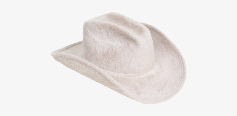 Cowboy Hat In Alabaster Long Hair Angora - Cowboy Hat, transparent png download