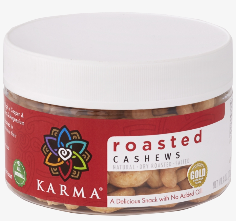Roasted Cashews - Karma Cashews, Roasted - 8 Oz, transparent png download