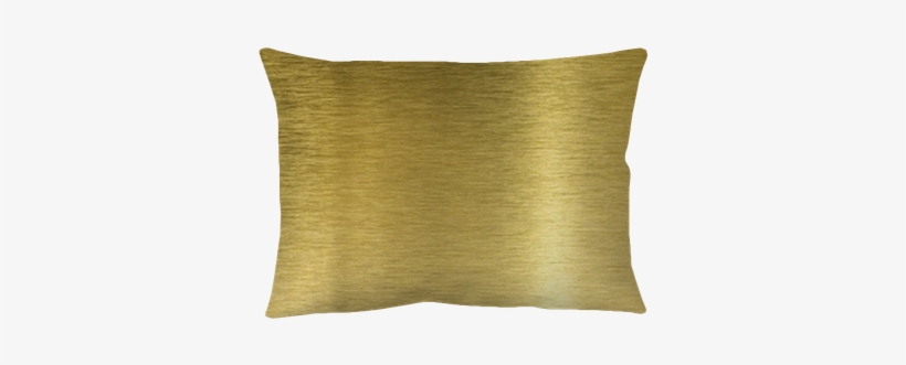 High Quality Brushed Brass Texture With Light Reflection - Cushion, transparent png download