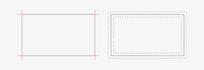 The One On The Right Has Lines The Printer Wants You - Crop Marks Transparent Background, transparent png download