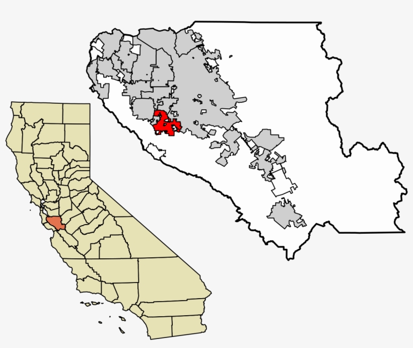 Santa Clara County California Incorporated And Unincorporated - Unincorporated Areas Of Santa Clara County, transparent png download