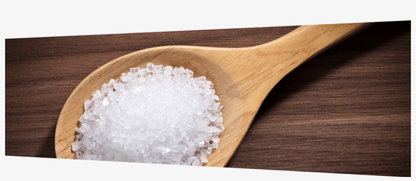 Image Of Sea Salt In A Wooden Spoon - Sugar, transparent png download