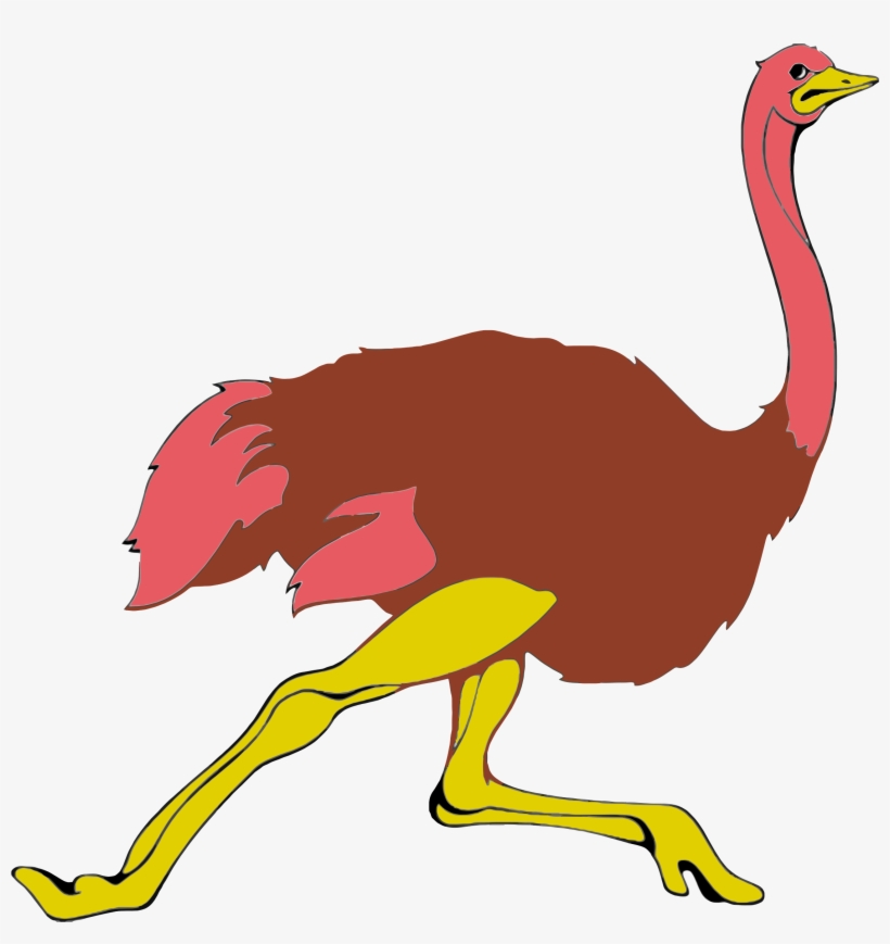 This Free Icons Png Design Of Running Ostrich, transparent png download