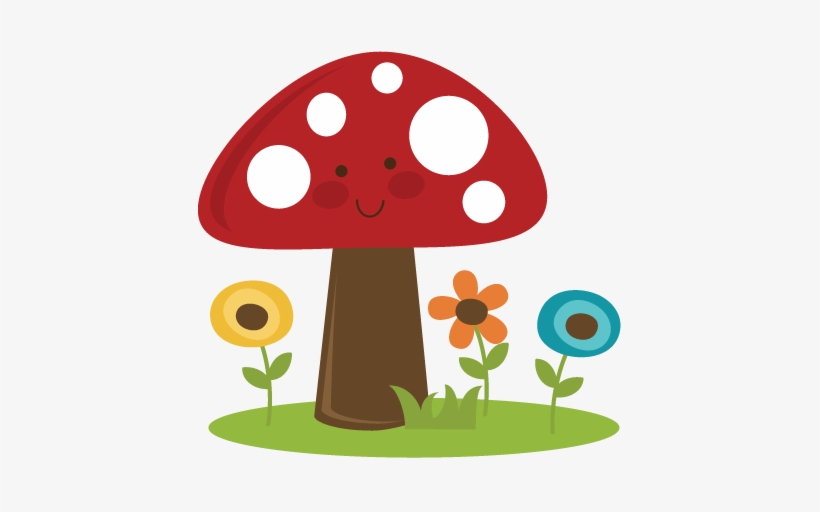 Picture Transparent Library Mushroom Svg Cut File For - Cute Clipart, transparent png download