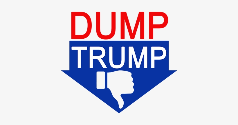 Dump Trump Thumbs Down - Sign, transparent png download