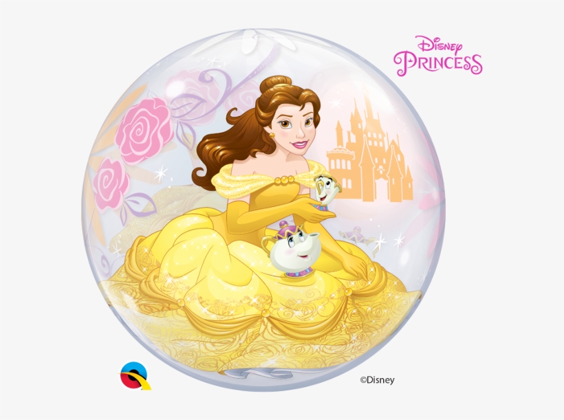 Beauty & The Beast Belle 22" Bubble Balloon - Princess Belle, transparent png download