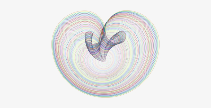 Nautiluses Heart M-095 - Clip Art, transparent png download