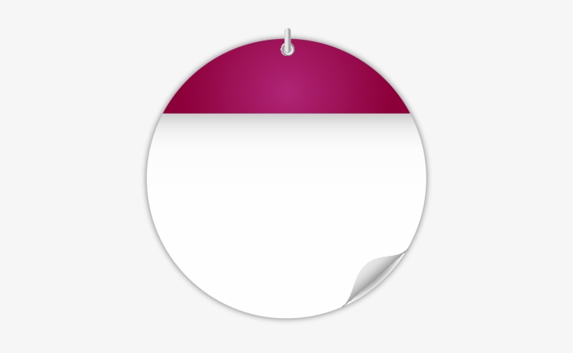 Calendar Purple Circle - Circle, transparent png download