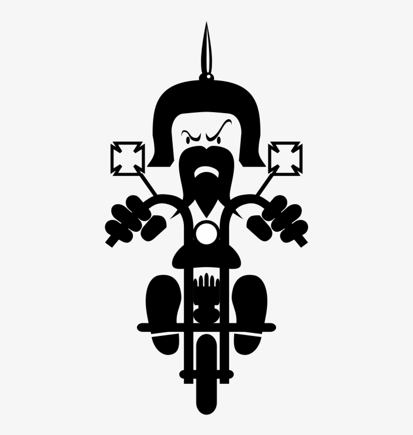 Free Chopper Rider - Bee I Love Motorcycles Chopper Bikes Motocross T Shirt, transparent png download