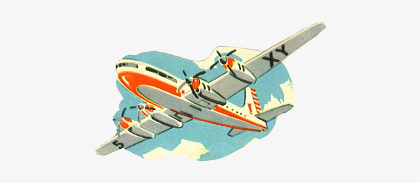 Scrap Image Red Airoplane, Vintage Airplane In The - Vintage Airplane Png, transparent png download