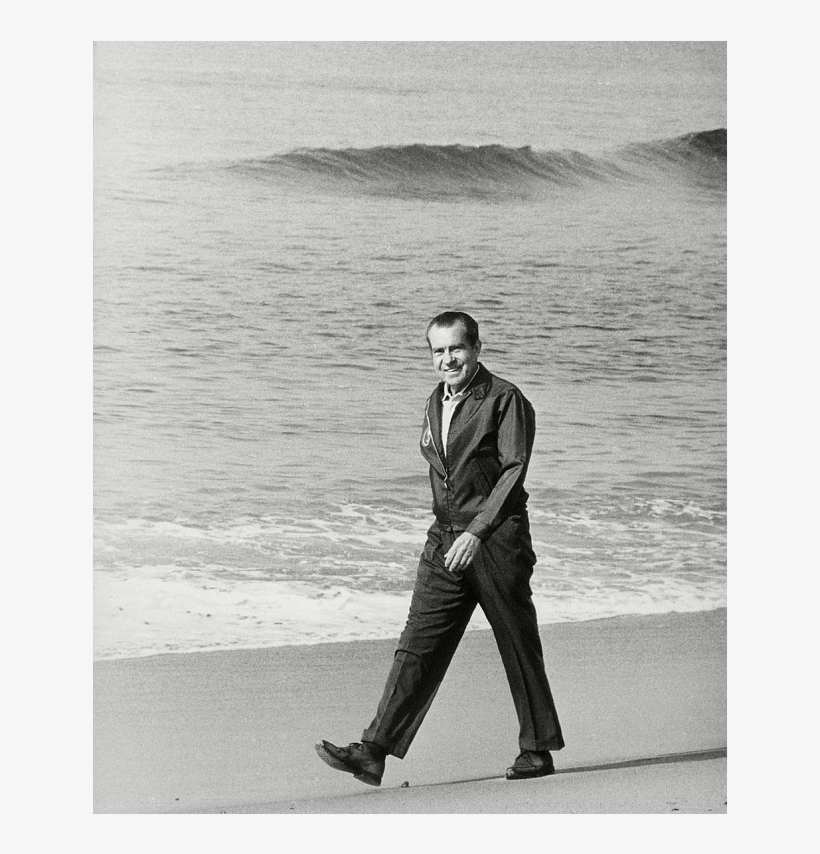 Nixon On The Beach - Nixon Walking On The Beach, transparent png download