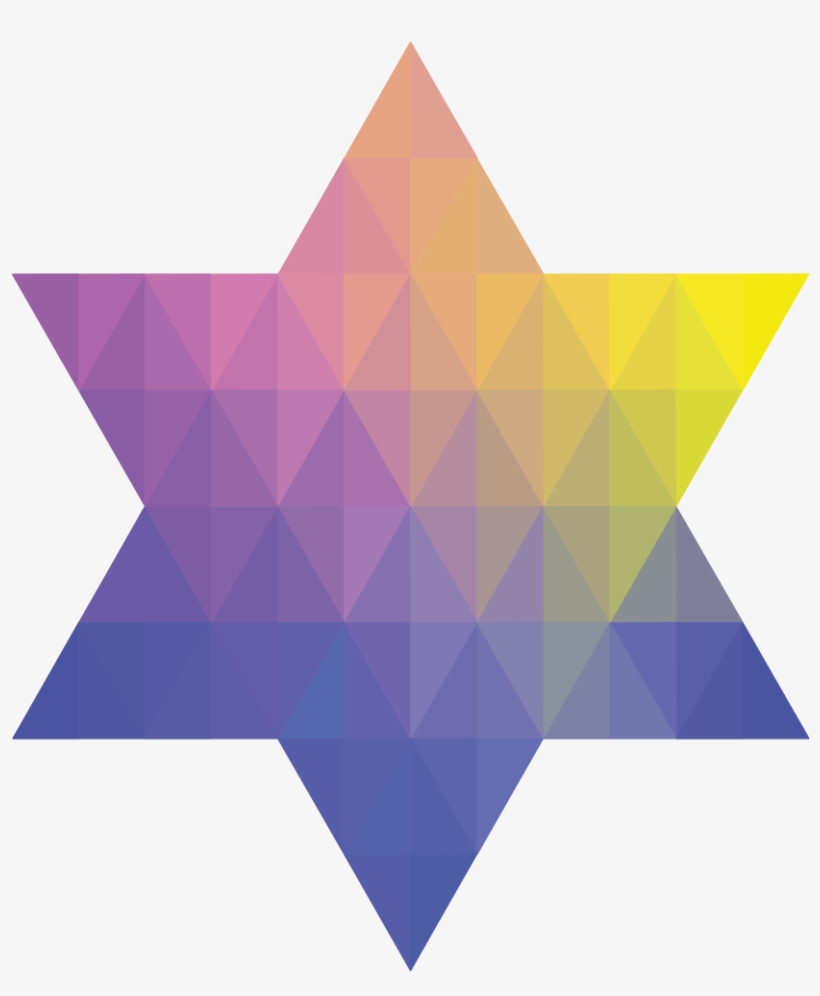 Geometric Jewish Star Of David Ii - Jewish People, transparent png download
