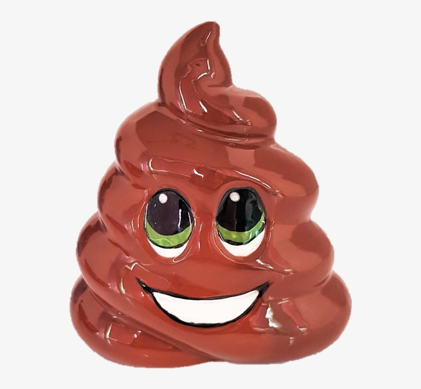 7431 Poop Emoji Bank - Ceramic, transparent png download