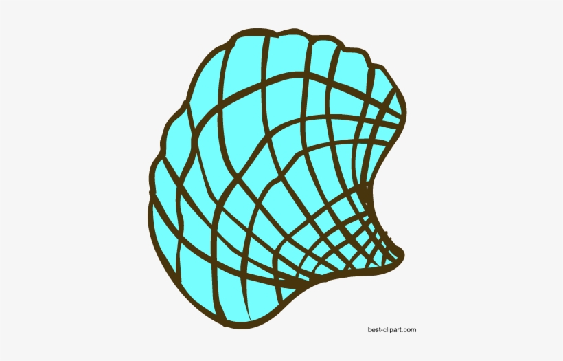 Seashell In Aqua Color Clip Art Image, transparent png download