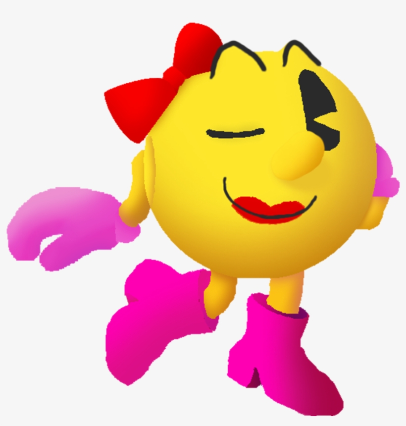 Clipart Freeuse Stock Ms Pac Man D By Thesmashwaffle - Ms Pac Man Png, transparent png download