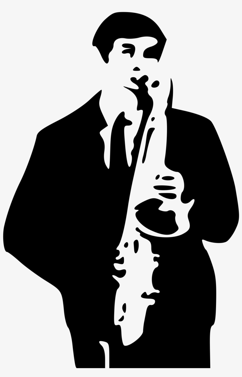 Saxophone Player Svg Clip Arts 396 X 599 Px, transparent png download