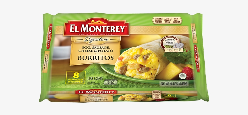 Click To Zoom - El Monterey Signature Egg, Cheese & Jalapeno Burritos, transparent png download