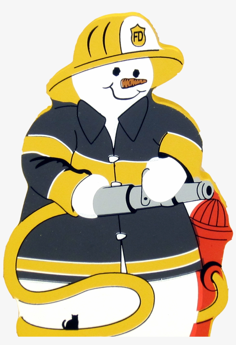 Fireman Snowman - Drawing Transparent PNG - 910x1264 - Free Download on
