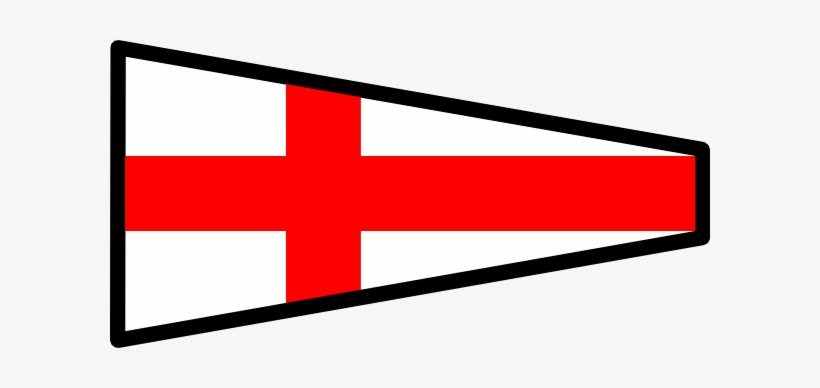 Original Png Clip Art File White Signal Flag With Red, transparent png download