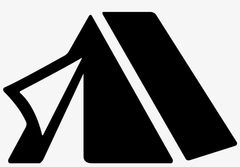 Camping Tent Comments - Tent Black And White, transparent png download