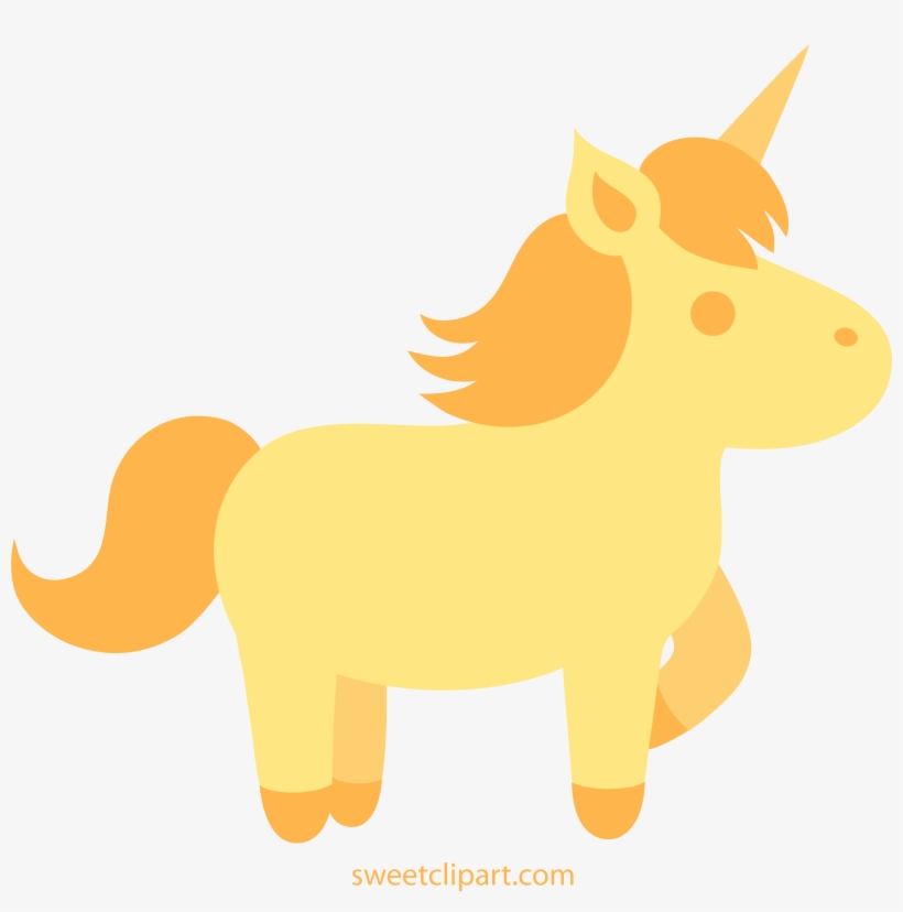 Excited Unicorn Clip Art - Clip Art Unicorn Golden, transparent png download
