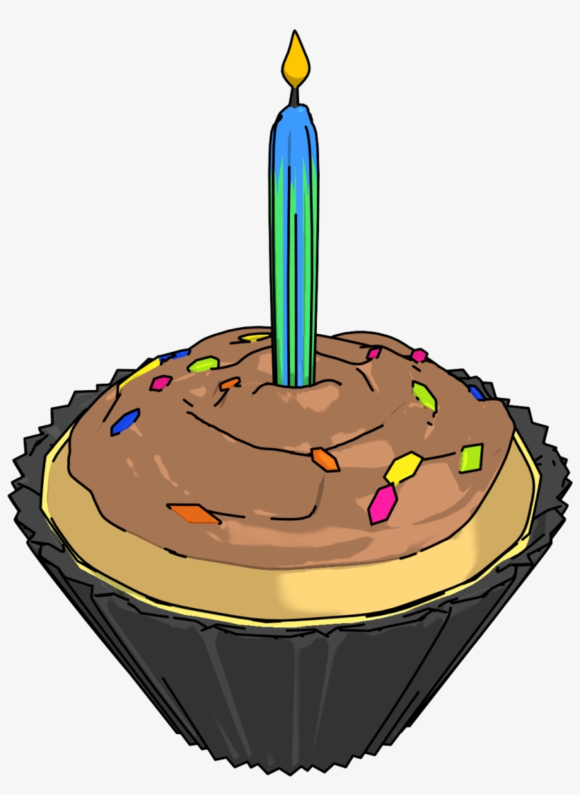 Birthday Party Cupcake Png Clipart - Clip Art, transparent png download