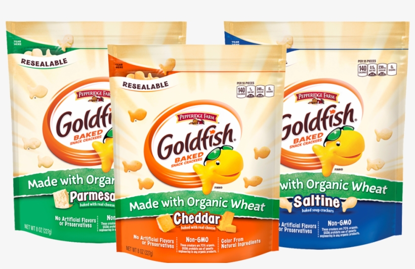 Pepperidge Farm Releases New Goldfish® Made With Organic - Pepperidge Farm Goldfish Baked Organic Wheat Cheddar, transparent png download