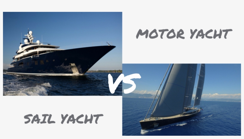 Motor Yacht Vs Sail Yacht Job - Yacht, transparent png download