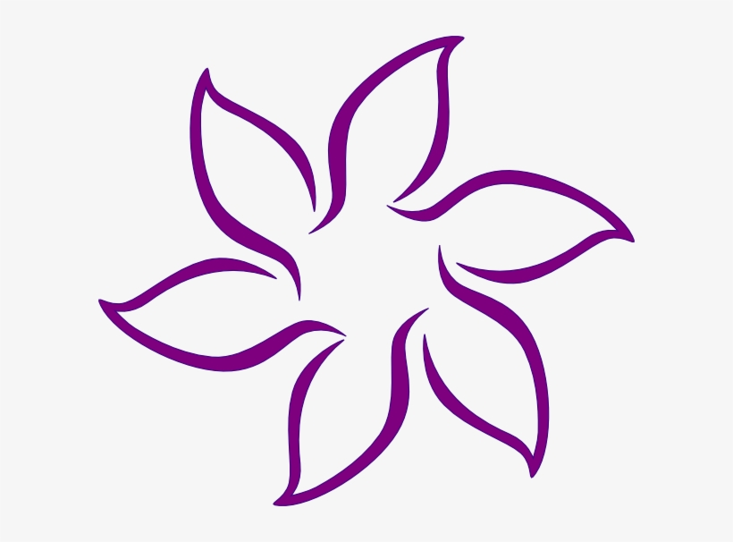 Lavender - Black And White Flower Png Clipart, transparent png download