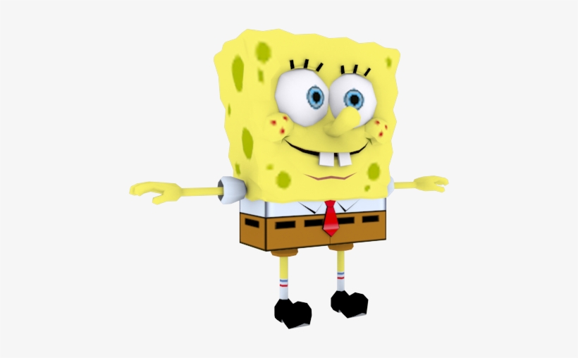 Spongebob - Spongebob Video Game Model, transparent png download