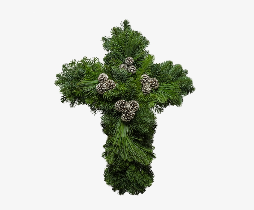 Cross Wreath - Wreath, transparent png download