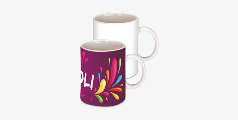 Holi Background Coffee Mug - Smiley Face Squares Happy Rainbow Smiles Bright Coffee, transparent png download