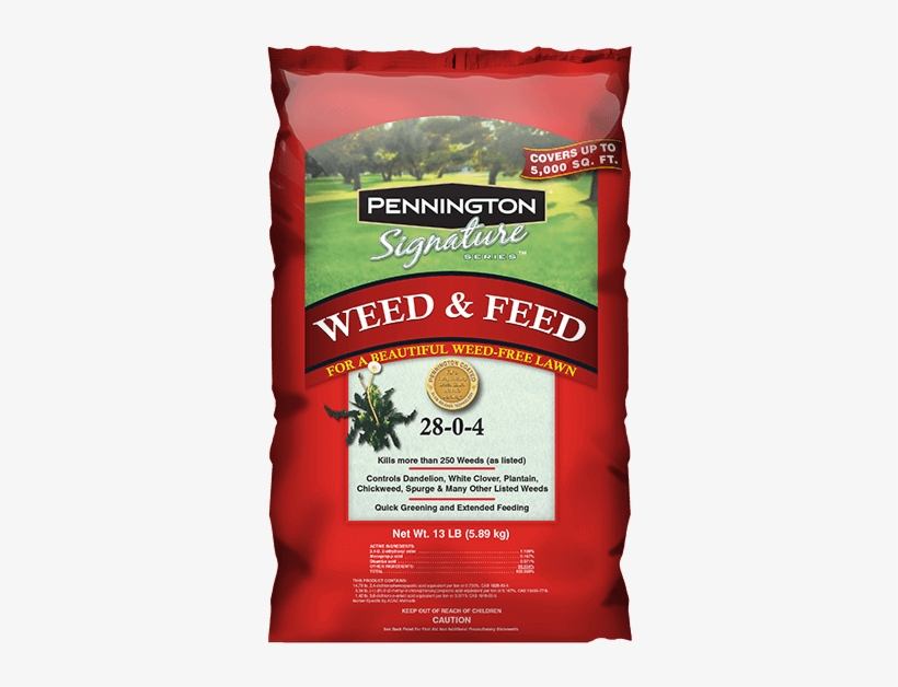 Pennington Signature Series Weed & Feed Fertilizer - Weed And Feed Over Fertilizer, transparent png download