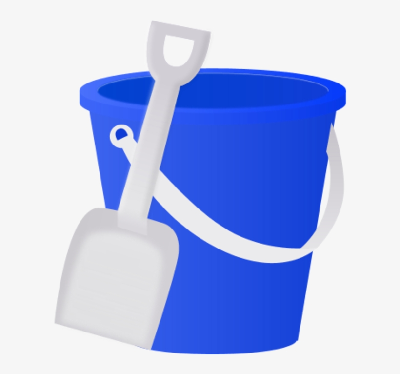 Bucket And Shovel Clip Art Library - Bucket And Spade Clipart, transparent png download