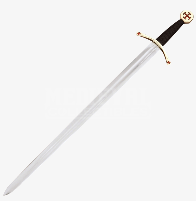 Templar Arming Sword - Crusader Sword, transparent png download