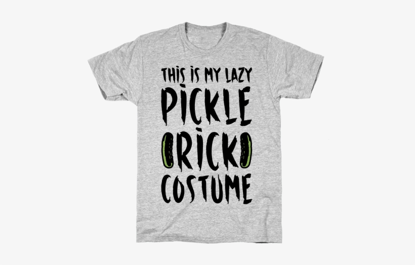 This Is My Lazy Pickle Rick Costume Mens T-shirt - Funny Muscle Shirts, transparent png download