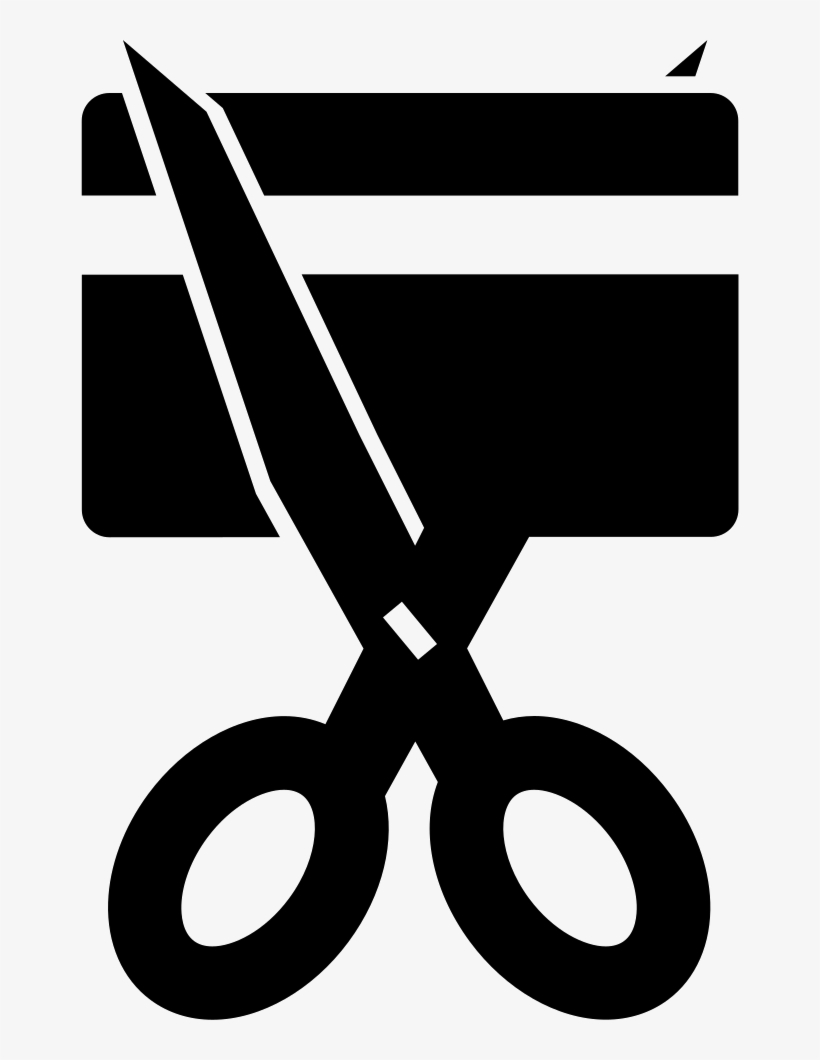 Credit Card Cut On Expiration Date With Scissors Comments - Credit Card, transparent png download