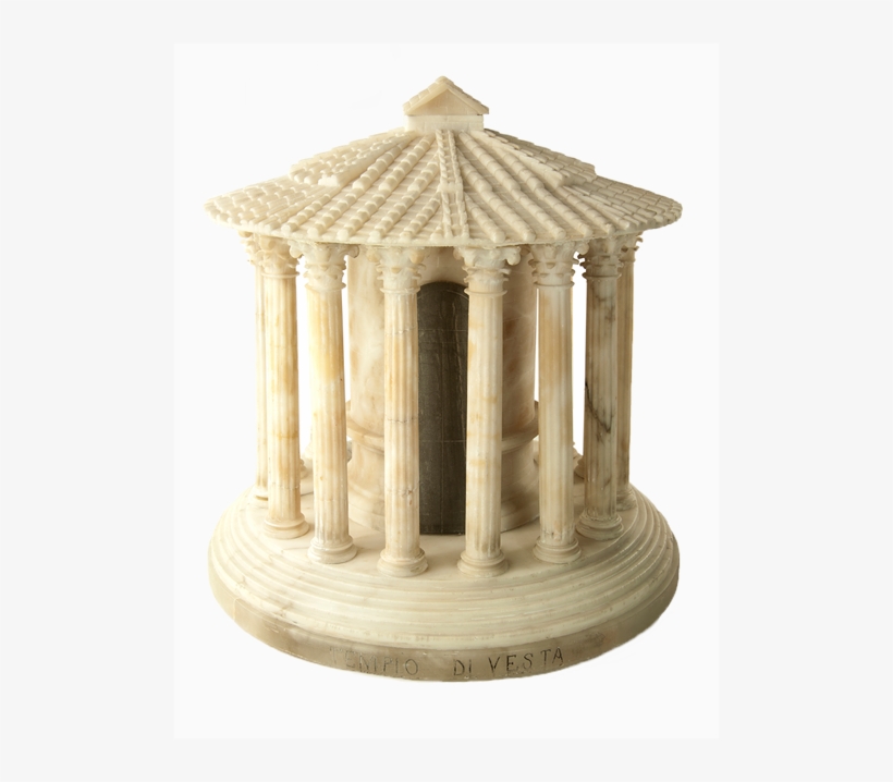 An Alabaster Replica Of The Temple Of Hercules Victor, - Temple Of Hercules Victor Original, transparent png download